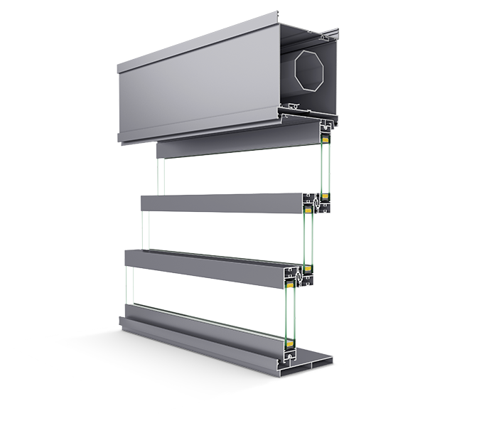 G-130T Wide-Span Motorised Guillotine Glass Balcony System